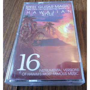 Steel Guitar Magic Hawaiian Style Cassette-Billy Hew Len And Barney Isaacs, Jr.